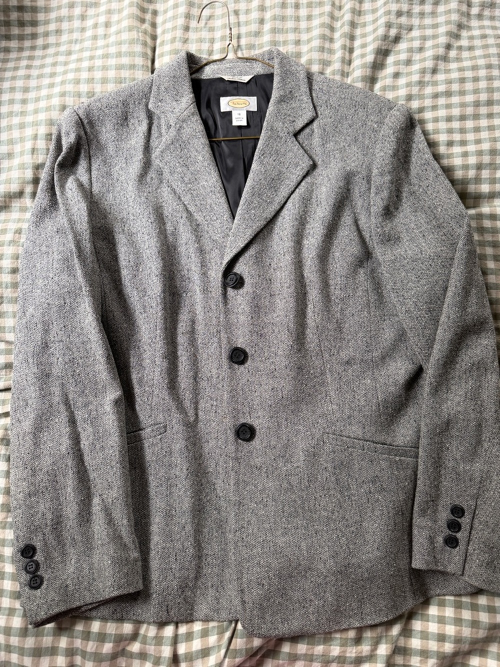 Gray Italian Wool Blend Woman’s Blazer
